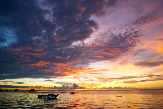 Pulau Derawan sunrise landscape