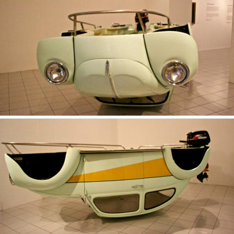 Eddi Prabandono - 'Revolocean' {VW Beetle real size wood speed boat out board engine}
