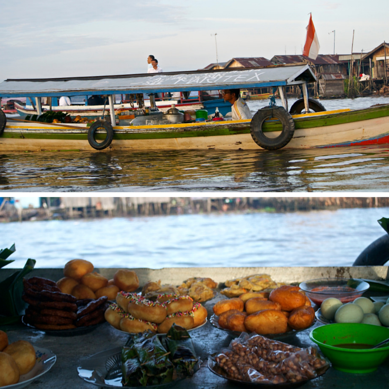 Banjarmasin Floating Market Breakfast Pic Collage