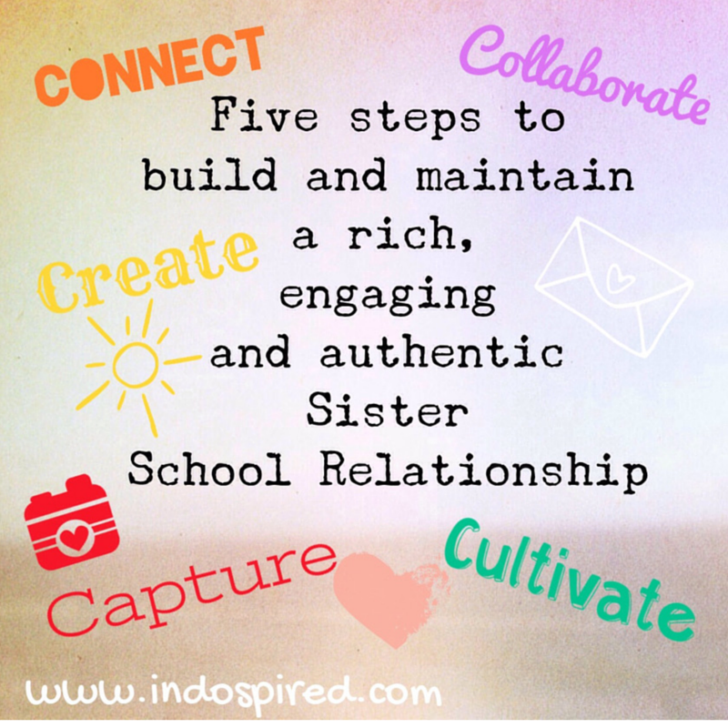 Five steps to build and maintain a rich engaging and authentic sister school relationship Title Pic