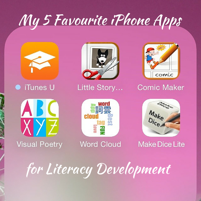 My 5 Favourite iPhone Apps for LIteracy Title Pic
