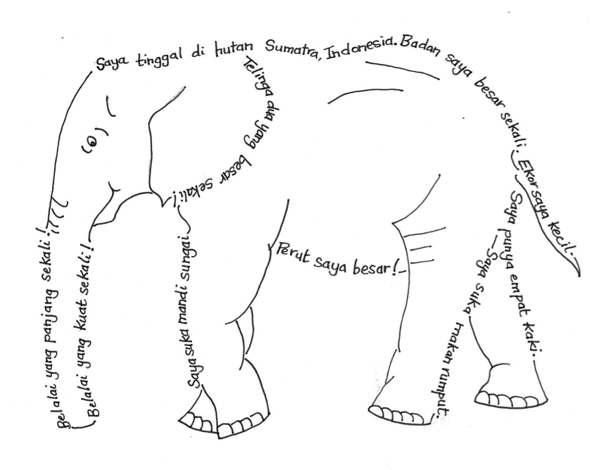 elephant concrete poem